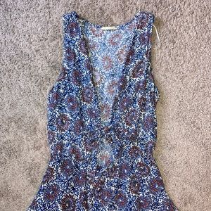 Cotton Candy LA tie front romper!